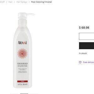 Aloxxi Post Color- locks in and seals,. Pro series 16.9oz. Retails for $63-$68